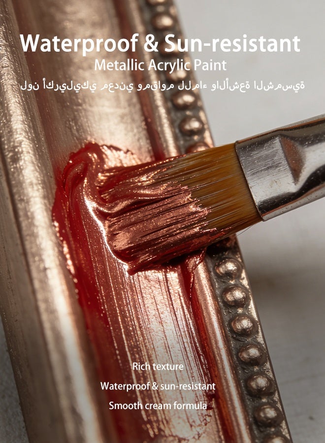 Acrylic Paint 10.14 oz Acrylic Paint, Copper Red, with Pearlescent Finish. Portable Paint Refill Pack. - Image 2